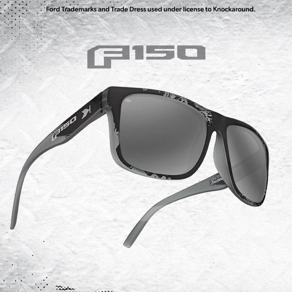 Knockaround Torrey Pines Frosted Splatter Ford F-150 Polarized Sunglasses 58-18